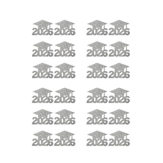 2026 Graduation Decorations Graduation Party Table Centerpiece with Hanging Cards & Decorative Toppers Ceremony Theme Decor Set for Dining Table