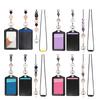 Silicone Retractable Beaded Lanyard with Transparent ID Holder Multi Purpose Badge Holder for Studen