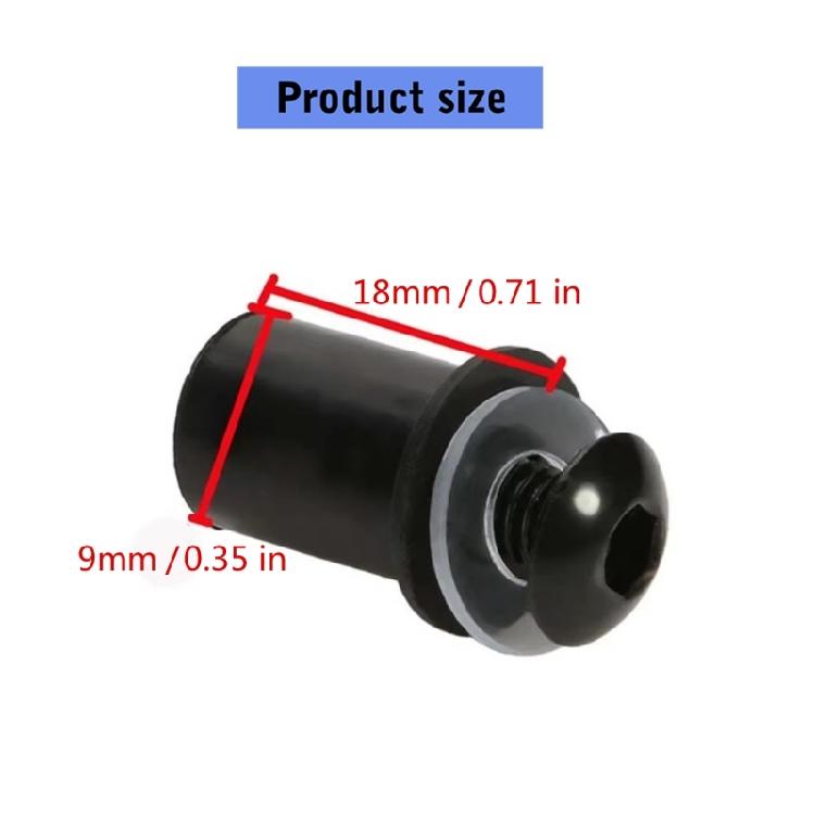 10pcs Motorbike Accessories Easy Installation Windshield Mount Aluminum Fastener Kit M5x16mm Windscreen Screw Bolts Nuts