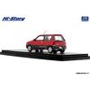 Hi Story 1/43 Scale Daihatsu Mira Turbo TR-XX (1985) Two-Tone Red/Black Finished Model