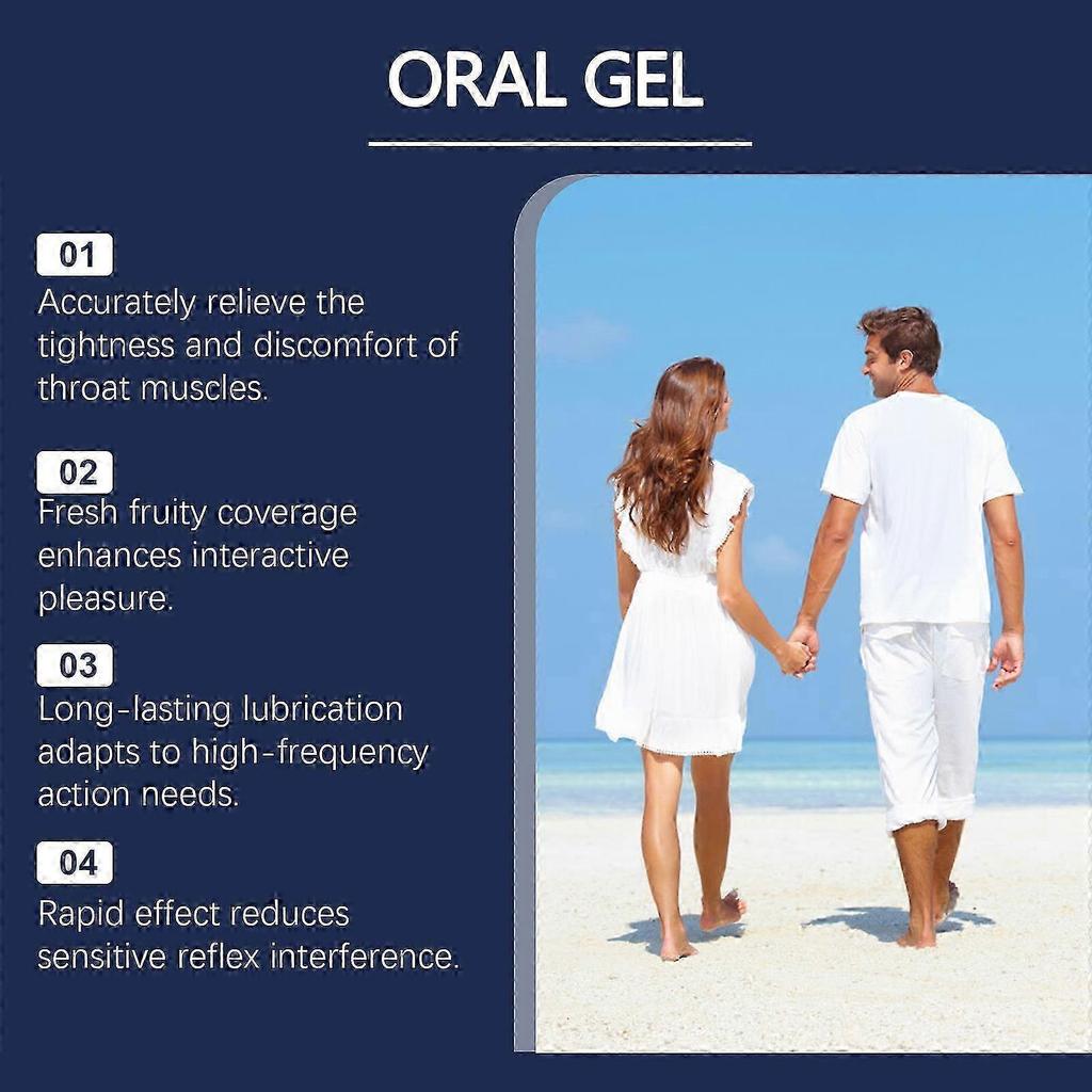 2025 Gel d'Hygiène Bucco-Dentaire 1-5x pour Soulager le Réflexe nauséeux & Hydrater la Bouche sèche, Parfum Fruits Frais, Gel Buccal Non Collant 90g