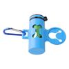 Dog Poop Bag Dispenser Dog Poop Waste Bag Holder Dispenser with Metal Carabiner and 1 Roll of Waste Bags