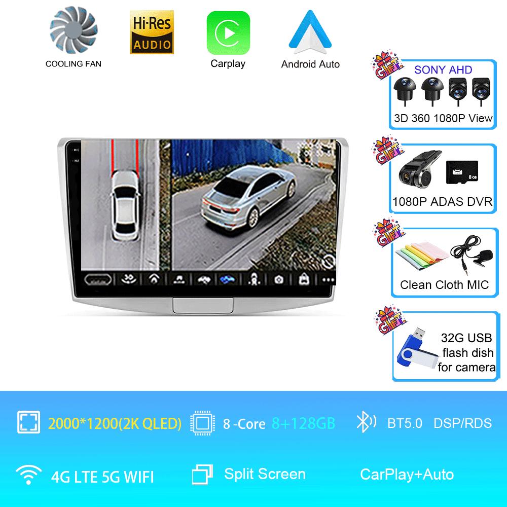 Car Radio Android 14 For Volkswagen VW Passat B6 B7 B8 CC Magotan 2011 - 2015 Multimedia Video Player Navigation GPS Head Unit