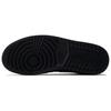 Jordan Air Jordan 1 Cow Leather Abrasion Resistant Breathable Low Top Vintage Basketball Shoes Men's Black Silver 553558-093(Team1423-)