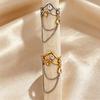 European and American Fashion Ring, Wave Chain, Fringed Open Ring, Water Drop, Niche Design Jewelry