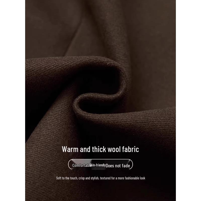 Falda Lápiz de Lana Marrón Línea A para Mujer - Elegante y Versátil Colección Primavera/Otoño 2026