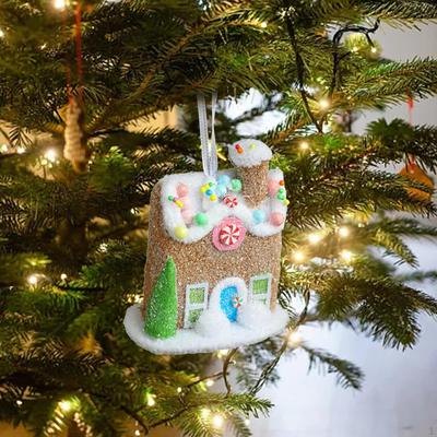 Christmas Tree Pendants Decor Centerpiece Hanging Ornaments Xmas Figurines for Indoor