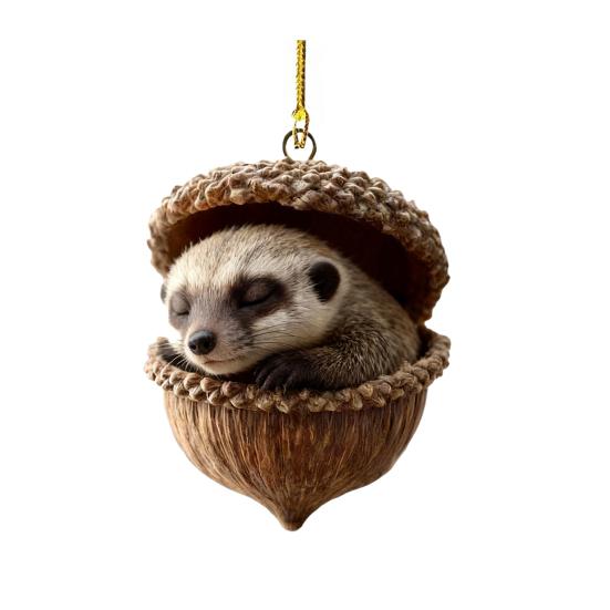 

Лесные животные Желуди Украшения 2D Плоские Акриловые Шишки Животные Украшения для Рождественской Елки Лесные Существа Подвесное Украшение для Рождественской Елки Домашней Вечеринки A