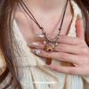 New Chinese Style Wooden Star Pony Necklace, Natal Year Retro Temperament Versatile Sweater Chain Light Luxury High-end Item Decoration