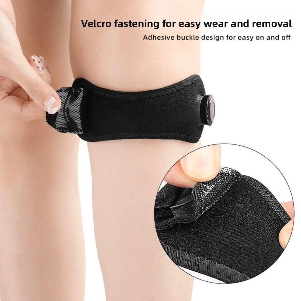 Tendon Injury Sports Knee Guard Band Adjustable Knob Patellar Strap Knee Brace  Fitness