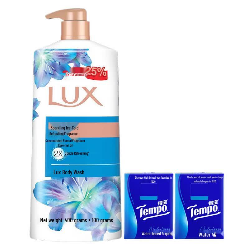 Tempo Portable Tissues & Refreshing Shower Gel Bundle