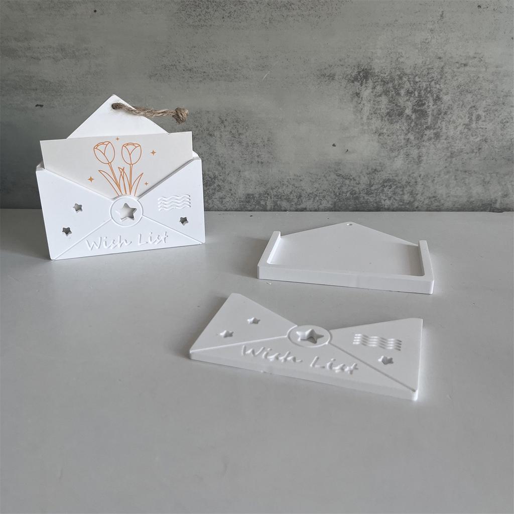 Modische Umschlag Robuste Silikon Schlüsselanhänger Form Set Bastelbedarf Epoxidharz Buchstabenanhänger zum Personalisieren von Schmuck