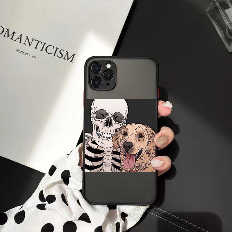

Забавный милый чехол со скелетом для iPhone 13 12 11 Pro Max 7 8 Plus 13 12 Mini XS Max X XR SE 2020, противоударный прозрачный чехол-бампер iPhone 7or8Plus