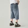 Boys' Loose Fit Washed Denim Bermuda Shorts