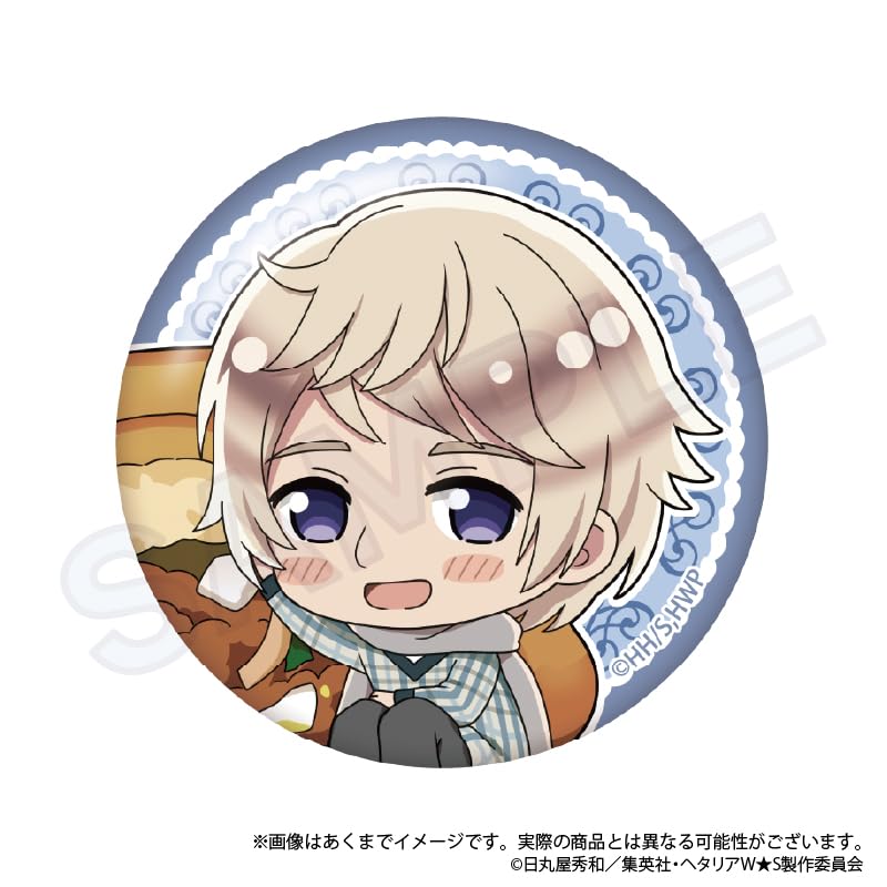 Y Line Hetalia Trading Badge Tinplate Box of 8 WorldStars Yummy! Ver. Vol.1 57mm