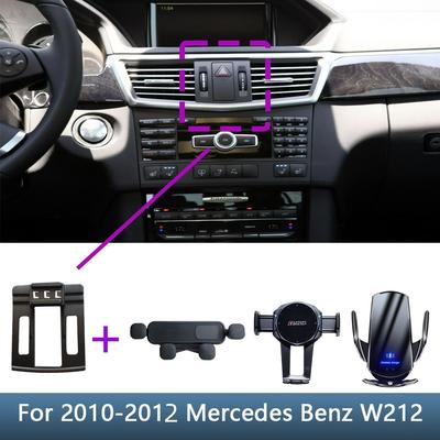 Für Mercedes Benz E-Klasse E200 E300 W212 2010 2011 2012 2012 Auto Handyhalter Spezielle feste Halterung Basis kabelloser Ladeständer