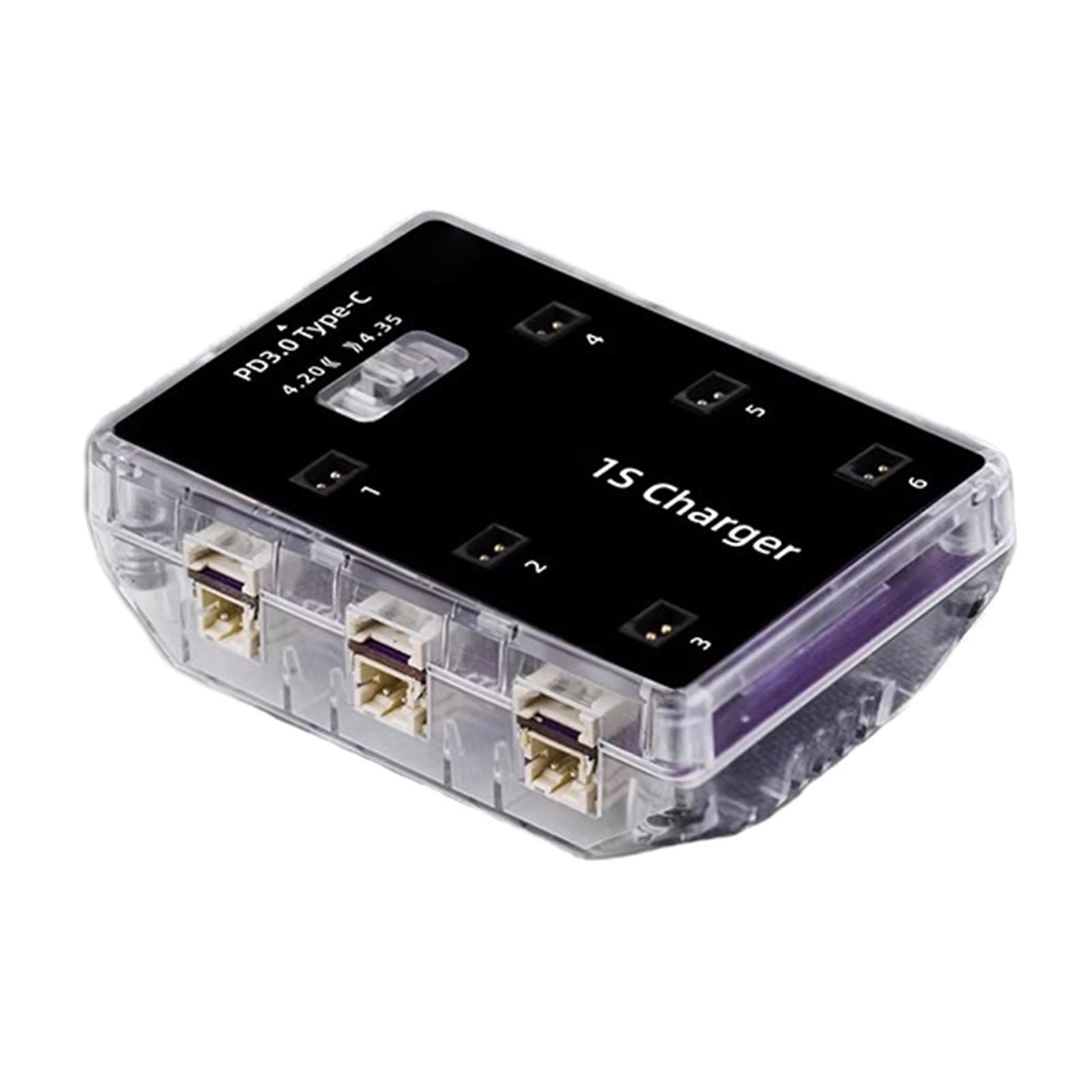 

Fast Speed Battery Charger 6 Port 65W For Thor 1S Drones Charger for PH2.0 MX2.0 A30 800mA-1A inside Heat Sink Fan