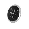 uxcell Gear Shift Knob Emblem Head Badge Cover Compatible with VW Golf 5-Speed/6-Speed Beetle, Passat, 5-Speed