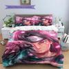 Housse de taie d'oreiller et housse de couette Itachi Uchiha à motif Ensemble de literie motif classique Anime pour décoration de chambre à coucher pour les fans.-TING