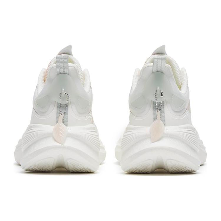 Anta Leaf 3.0 Fabric Slip Resistant Abrasion Resistant Low top Running Shoes Women's White Brown 922315520-1