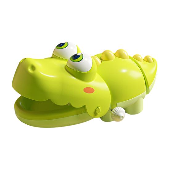 Wind-up Crocodile Toy No Batteries Swing Crawling Crocodile Toy Toddlers Boys Girls Educational Interactive Clockwork Animal Toy зелёный