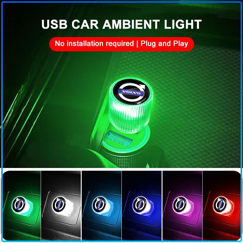 LED Car Atmosphere Lights Auto Interior Decoration Accessories For Volvo XC60 XC90 S60 S80 S40 V40 V60 V70 V50 XC70