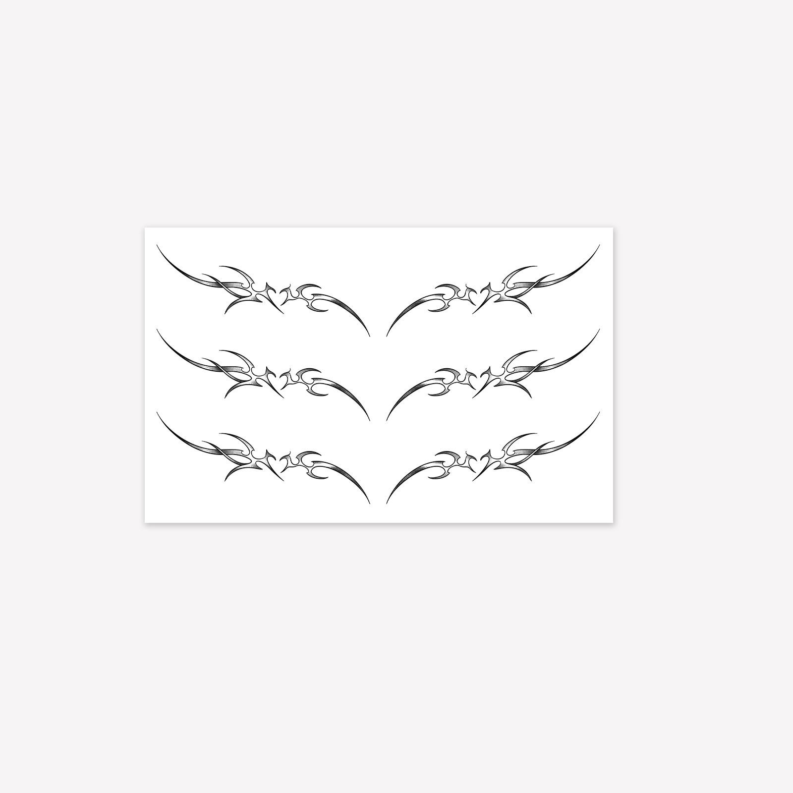 

Sexy Personality Spice Girl Diablo Thorn Succubus Waist Collarbone Tattoo Sticker 19*12