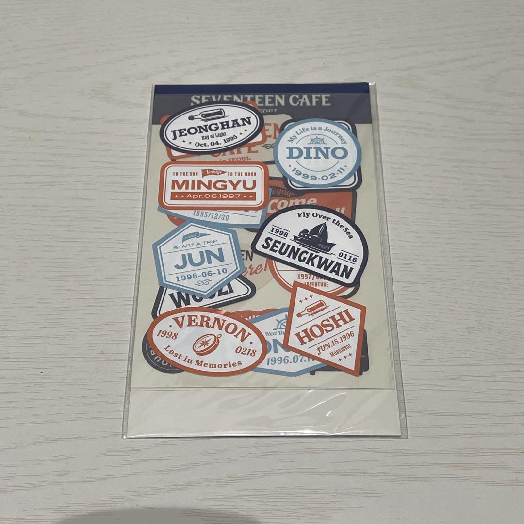 

[ИСПОЛЬЗОВАН] набор наклеек seventeen cafe korea seoul