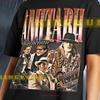 Amitabh Bachchan T-Shirt Vintage Retro 90er Bootleg Saf Vintage Top für den Alltag Lässig Stilvoll Unisex Grafik