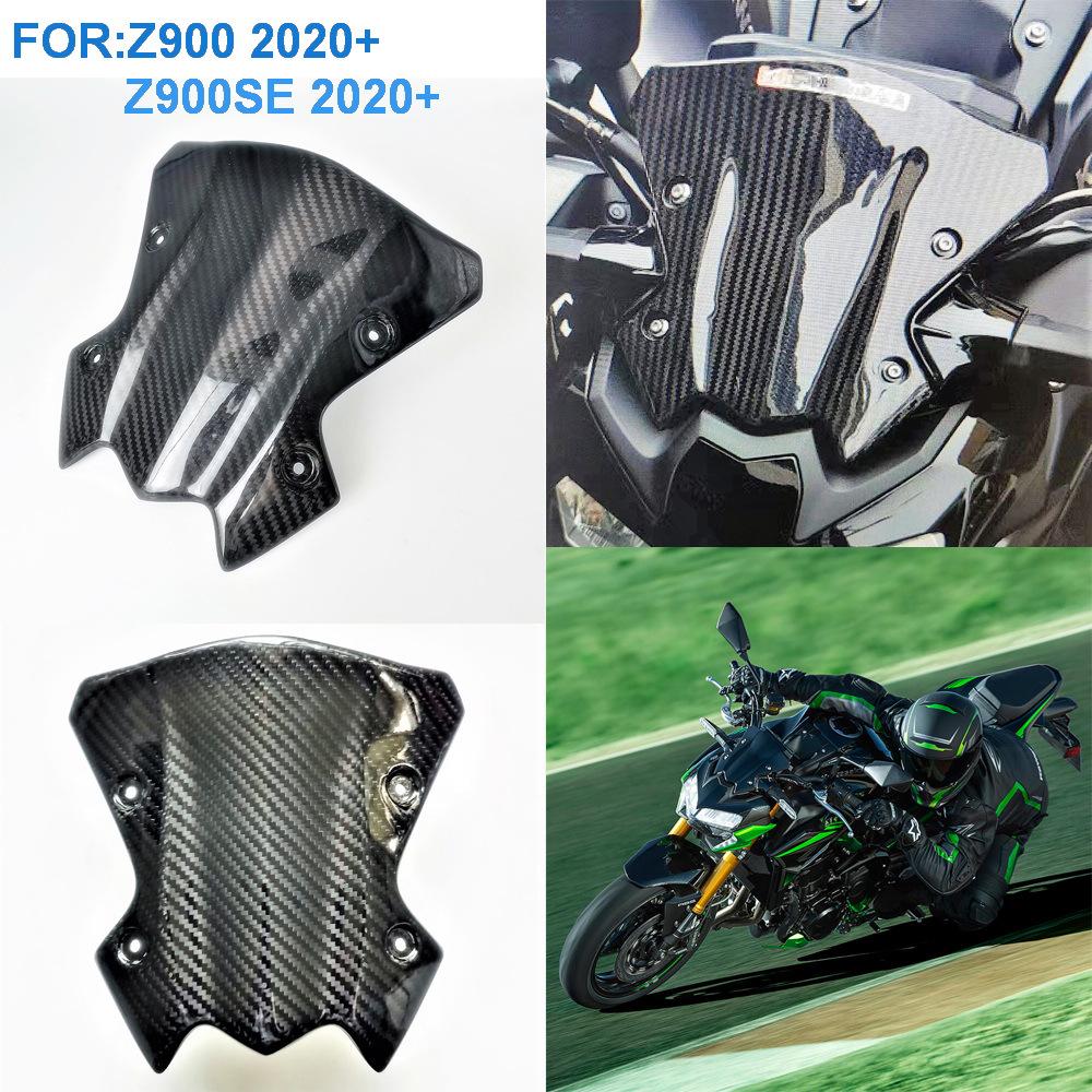Kawasaki Z900 Přední plexisklo z uhlíkových vláken (2020–2023) Modifikace