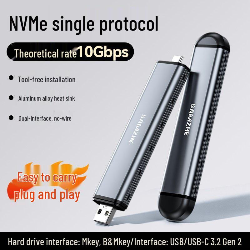 

Mountain Lake Dual Protocol NVMe/SATA SSD External Enclosure with Thunderbolt Support