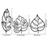 3pcs Metal Leaf Wall Pediments – Decorative Wall Art with Three Leaves. Ideal for Children's Rooms, Nurseries, and Kindergartens