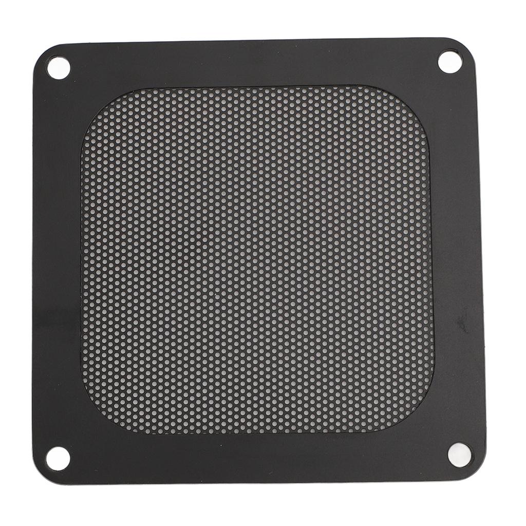 4PCS PVC Computer Fan Filter Grills Magnetic Frame PC Fan Dust Mesh PC Cooler Filter 3.66x3.66in Black