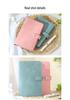 A6 PU Leather 6-Hole Planner with Cash Envelope and Notebook Inserts