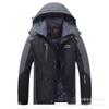 Herren Winter Wasserdicht Winddicht Verdickt Fleecegefüttert Outdoor Jacke Mit Kapuze Normale Passform Wandern Camping
