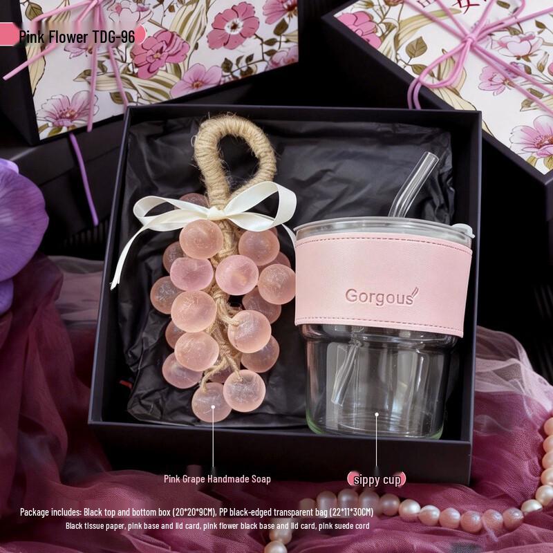 Women s Day Gift Set: Glass Cup & Soap