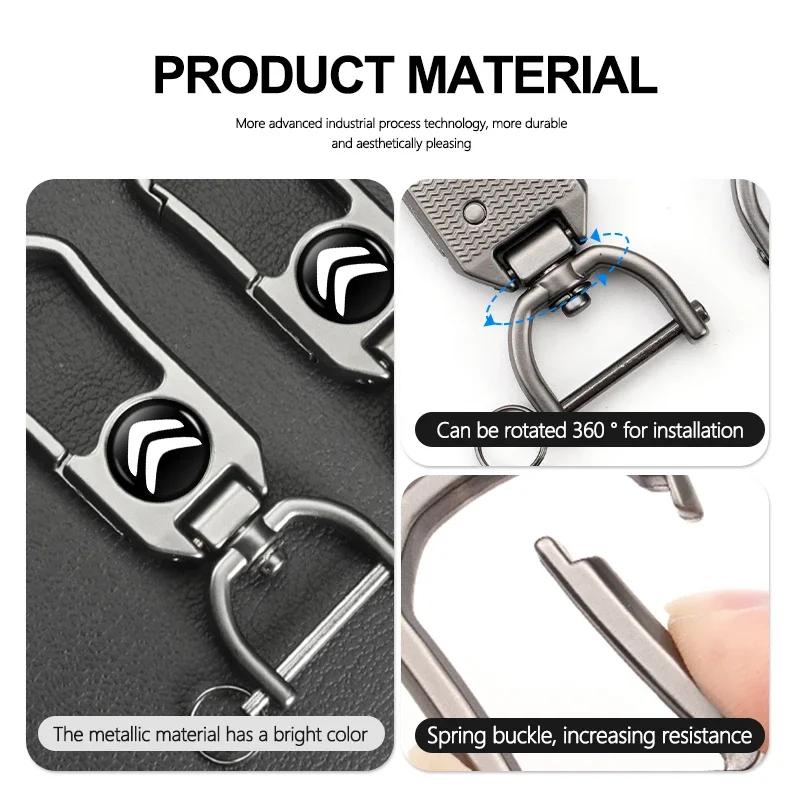 Portachiavi per Auto in Metallo Portachiavi Catena Accessori per Styling Auto Per Citroen Grand Berlingo Jumper Celysee Xsara Picasso Aircross
