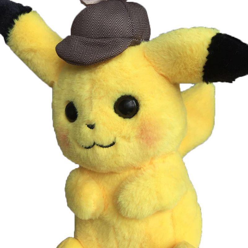 New Movie Pokemon Pikachu Detective Toy Soft Plush Figure Ideal Kids Gift