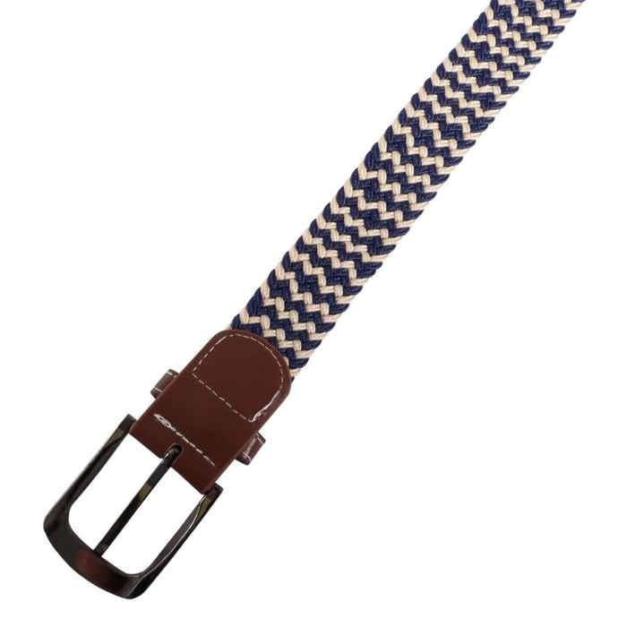Ceinture textile - XL 120 cm - Bleu - Polyester - Mixte