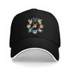 Pokemon Eevee Evolution Circle Casual Baseball Cap Hiking Fishing Trucker Hat Summer Sun-Proof Female Male Trendy Baseball Caps