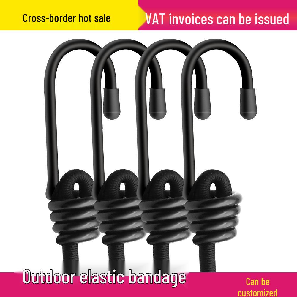 

Elastic Bungee Cord with Hooks for Camping, Tents, Trucks, Motorcycles, & Luggage 5mm*30cm Bungee Cord