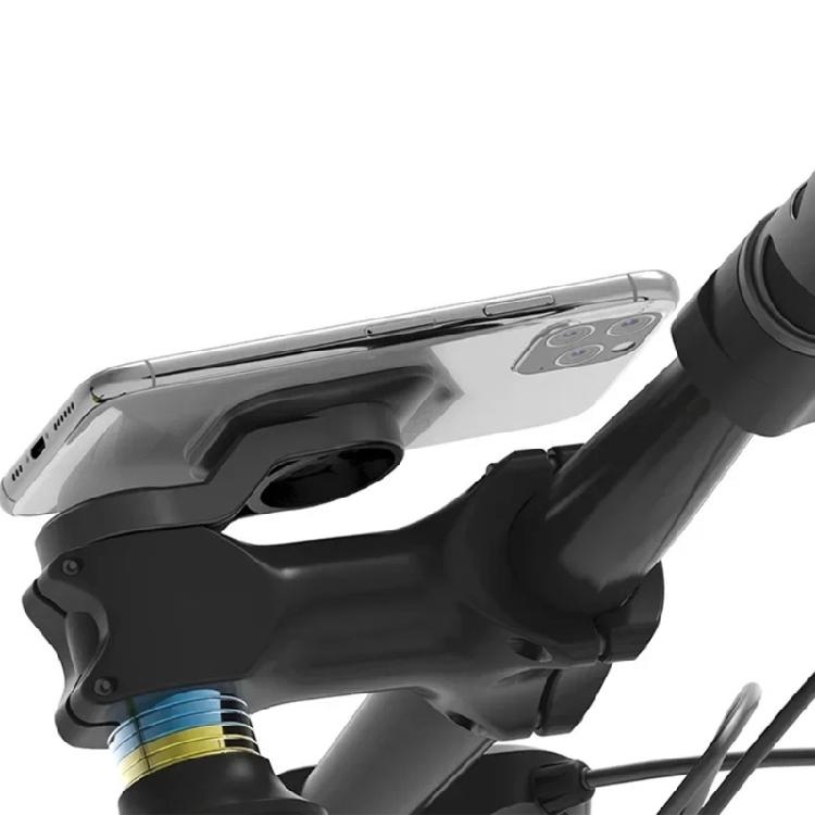 City Travel Bike Computer Mount Holder with Action Camera Support, Fixed View Access for Daily Commute Use Miles