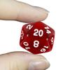 10 ks D20 Polyedrická sada kociek Priehľadná farba 20-stranné kocky pre doskové hry DND TRPG, Potreby pre stolné hry