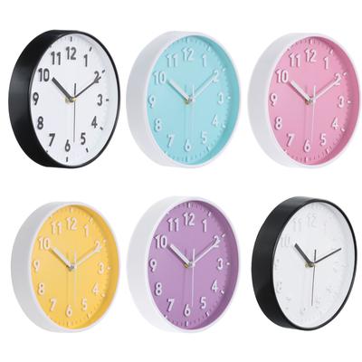8 Inch 3D Number Wall Clock Quartz Silent Non Ticking Round Wall Clocks for Living Room Bedroom Office Decor