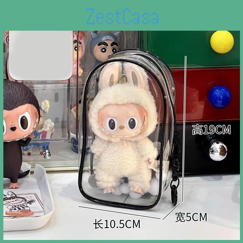 Storage Clear Pvc Bag With Keychain For Bag Decor And Show Desktop