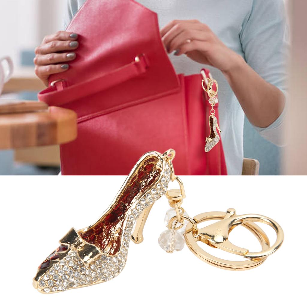 Key Chains Women High Heels Shape Compact Elegant   Pendant for Handbag Decoration