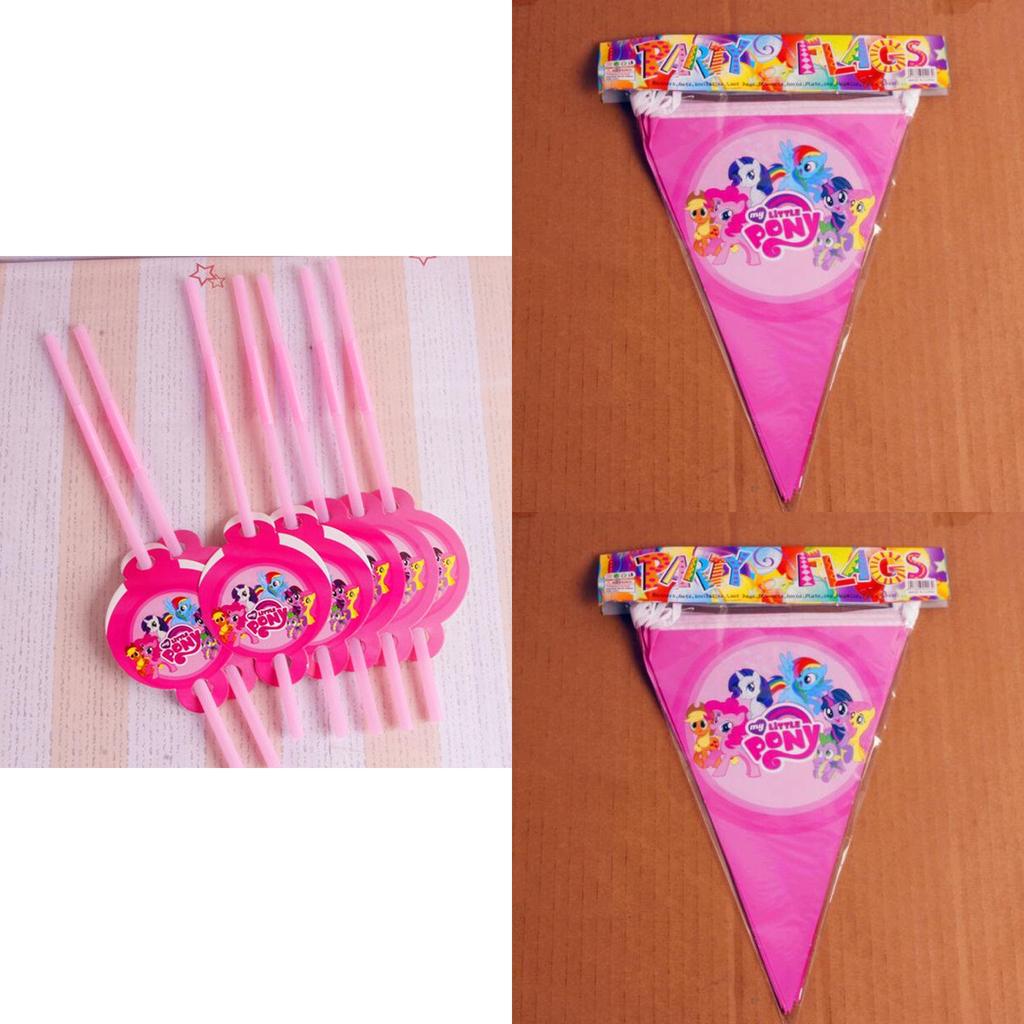 Adorable My Little Pony Girls Theme Tableware For Festive Birthday Party Decor