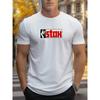 Men's Summer T-Shirt Compatible for & Tall - Plus Size Short Sleeve Round Neck Casual Shirt with Slight Stretch, Breathable Knit Fabric