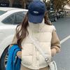 Women's Korean Style Corduroy Cotton Vest - Winter 2026 Loose Sleeveless Jacket