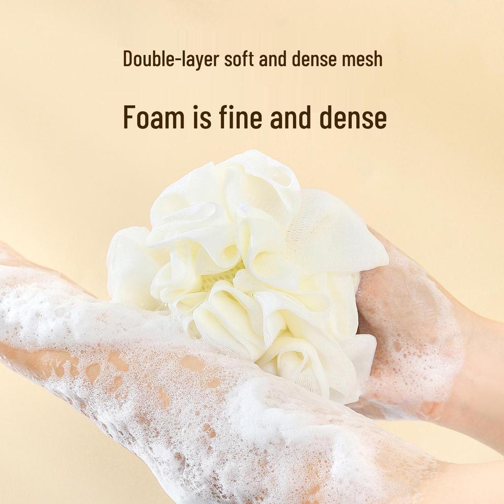 Newcomer Discount: Baby Bath Sponge - Exfoliating & Non-Dispersing Bath Flower Ball